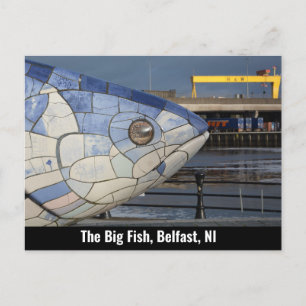 Cartão Postal De Festividades The Big Fish, Belfast, Irlanda do Norte, Reino Uni