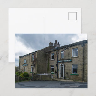 Cartão Postal De Festividades The Fountain Head Inn, Halifax