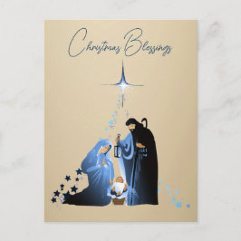 Cartão Postal De Festividades The Nativity of Baby Jesus Christmas Greetings