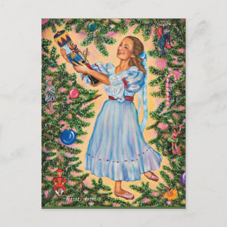 Cartão Postal De Festividades The Nutcracker Holiday Postcard by Artist Kathi D.