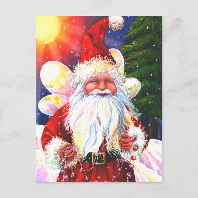Cartão Postal De Festividades The Santa Fairy (Frente)
