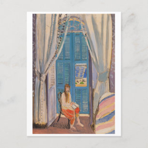 Cartão Postal De Festividades The Venetian Blinds (Les Persiennes) (1919)