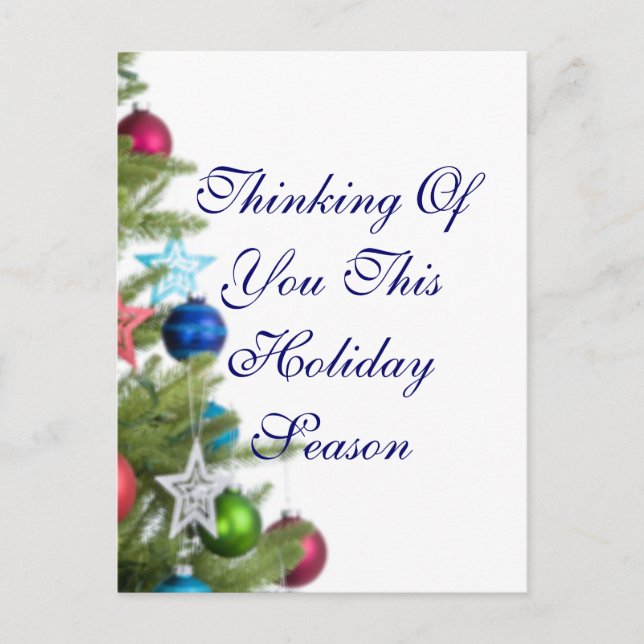 Cartão Postal De Festividades Thinking Of You (Frente)