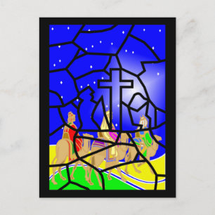 Cartão Postal De Festividades Three Kings Christmas Postcard