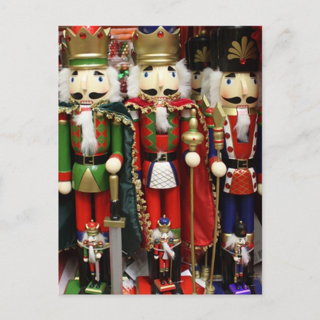 Cartão Postal De Festividades Three Wise Crackers - Nutcracker Soldiers (Frente)