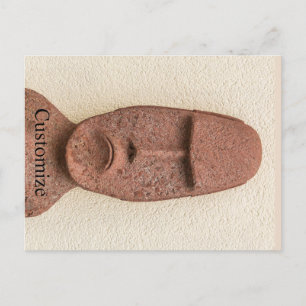Cartão Postal De Festividades Thunder_Cove da Cabeça de Moai da Ilha páscoa