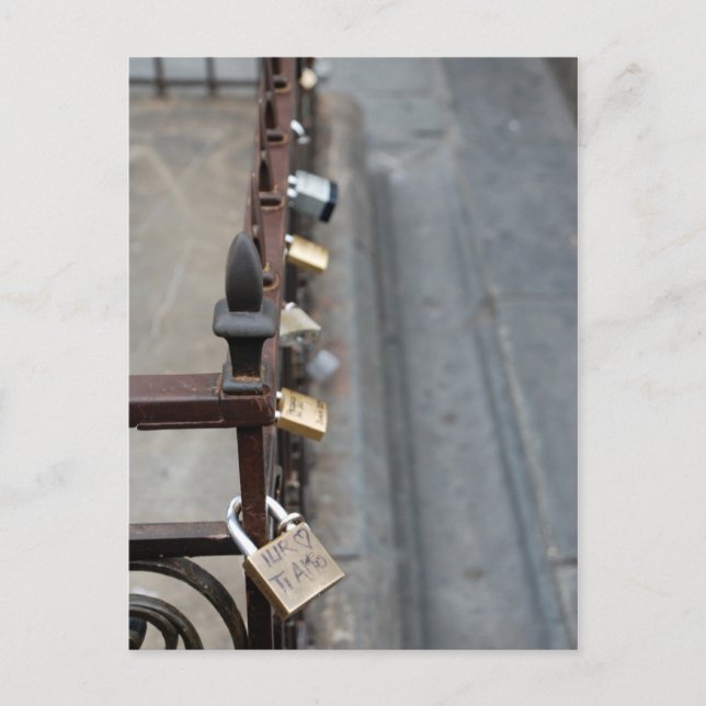 Cartão Postal De Festividades TI AMO Valentine's Day Postcard (Frente)