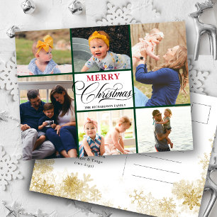Cartão Postal De Festividades Tipografia manuscrita elegante 6 Colagem de Foto