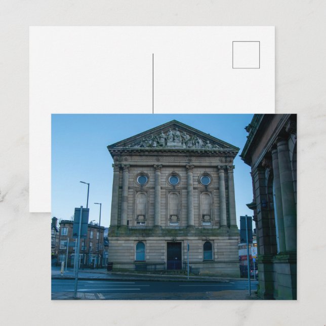 Cartão Postal De Festividades Todmorden Town Hall (Frente/Verso)