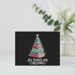 Cartão Postal De Festividades Todos Reservados Para Os Amantes Do Livro Xma Da B