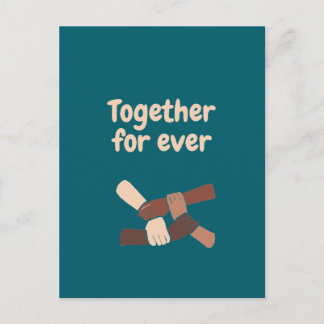Cartão Postal De Festividades Together for ever - life quotes