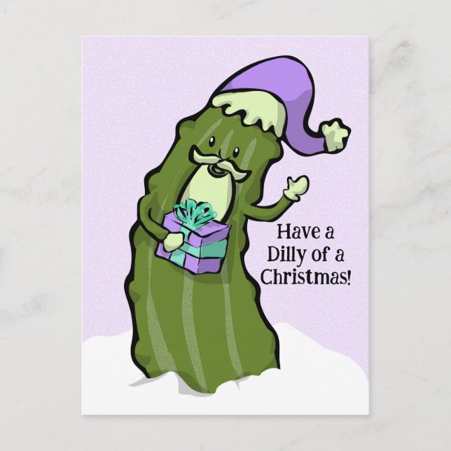 Cartão Postal De Festividades Tome uma DILHA de Natal (Frente)