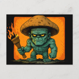 Cartão Postal De Festividades Torch e Besta de Temper-Mushroom