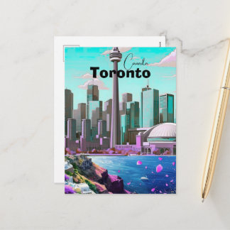 Cartão Postal De Festividades Toronto Travel Postcard, canada Travel Postcard, T