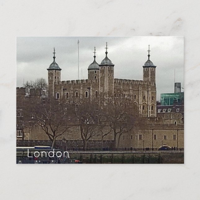 Cartão Postal De Festividades Torre de Londres (Frente)