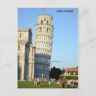 Cartão Postal De Festividades Torre de Pisa Torre Itália