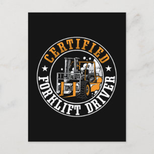 Cartão Postal De Festividades Trabalhador de Driver de Formatação Certificado pe
