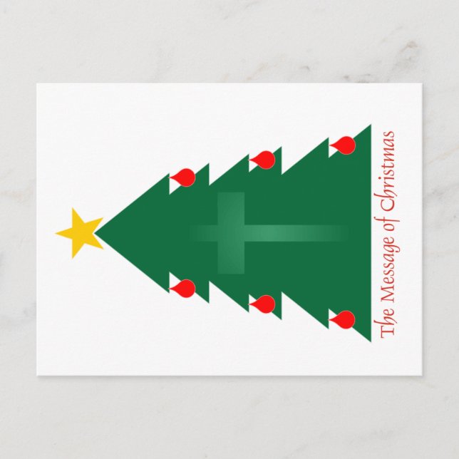 Cartão Postal De Festividades Tree to a Tree (Frente)