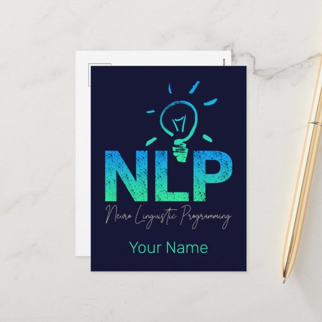 Cartão Postal De Festividades Treinador e treinador de programação neuro-linguís (Frente/Verso In Situ)
