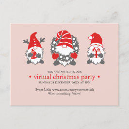 Cartão Postal De Festividades Três Gnomos Engraçados | Festa de Natal Virtual Bl