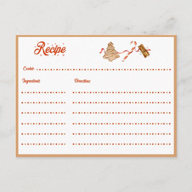 Cartão Postal De Festividades Troca de Biscoitos de Feriado (Frente)