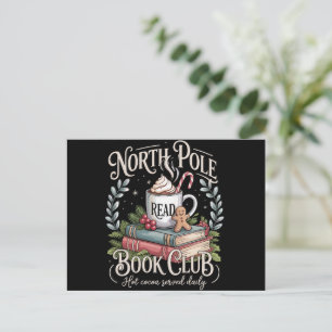 Cartão Postal De Festividades Tudo marcado para o Clube do Livro Natal Coquette