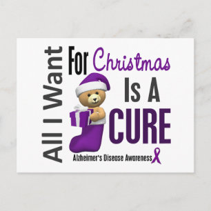 Cartão Postal De Festividades Tudo o que quero para a doença de Alzheimer de Na