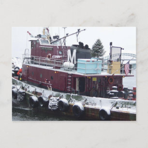 Cartão Postal De Festividades tugboat