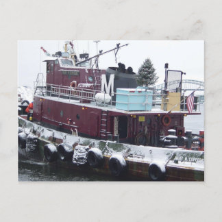 Cartão Postal De Festividades tugboat