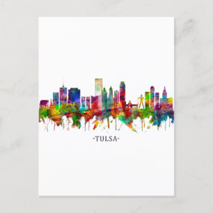 Cartão Postal De Festividades Tulsa Oklahoma Skyline