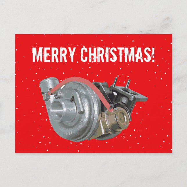 Cartão Postal De Festividades Turbocompressor (Frente)