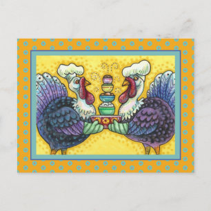 CARTÃO POSTAL DE FESTIVIDADES TURQUIA E TODAS AS FIXINAS, ENGRAÇADOS OBRIGADOS À