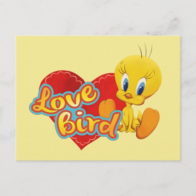 Cartão Postal De Festividades TWEETY™ - Pássaro do Amor (Frente)