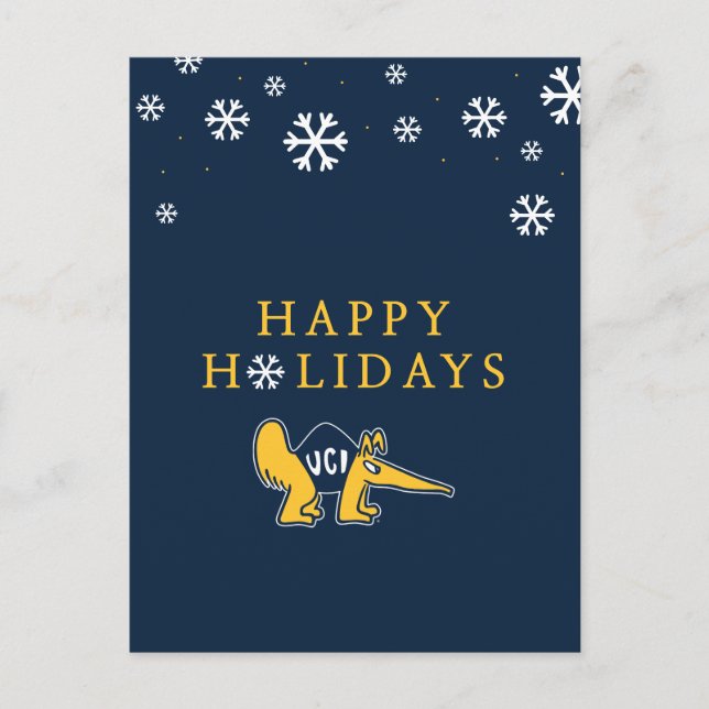 Cartão Postal De Festividades UC Irvine | UCI Anteaters (Frente)