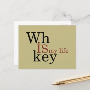 Cartão Postal De Festividades uísque é minha vida