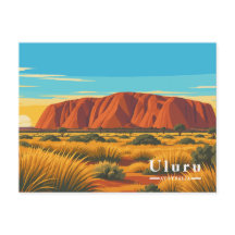Uluru Austrália Viagem Vintage