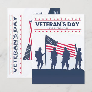Cartão Postal De Festividades Um Agradecimento Sincero aos Nossos Veteranos – 20