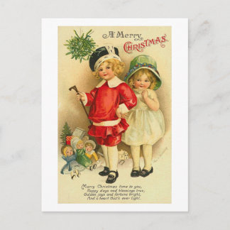 Cartão Postal De Festividades Um Cartão de Natal Feliz