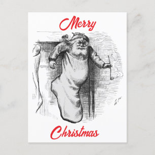 Cartão Postal De Festividades Um Cheio (1879) de Thomas Nast.