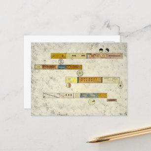 Cartão Postal De Festividades Um Depois do Outro por Wassily Kandinsky