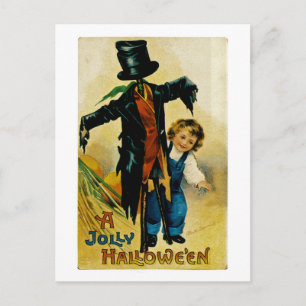Cartão Postal De Festividades Um Dia das Bruxas de Jolly