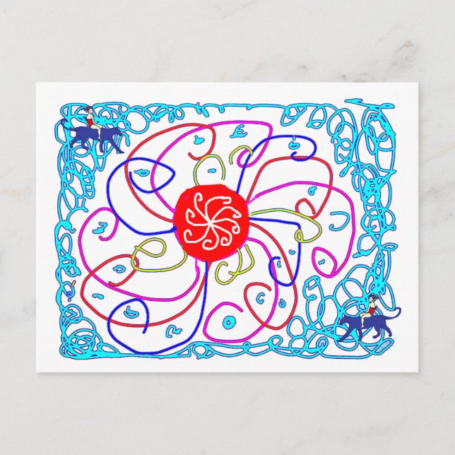 Cartão Postal De Festividades Um dia de sol (Frente)