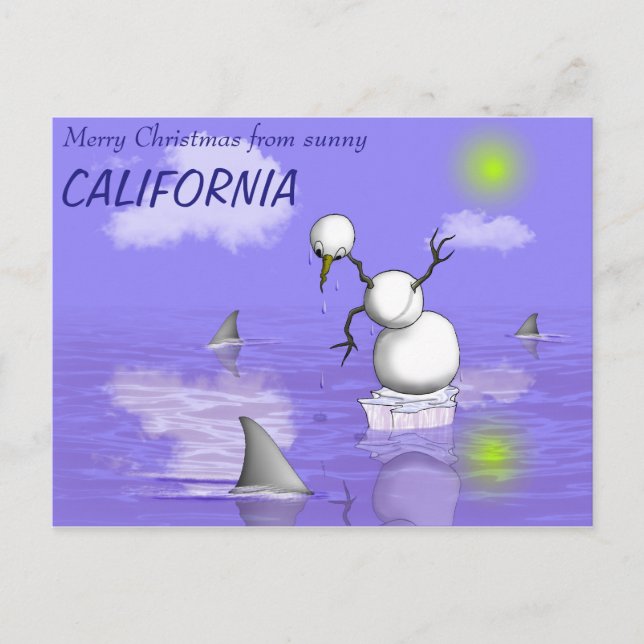 Cartão Postal De Festividades Um dia ruim no Paraíso (Frente)