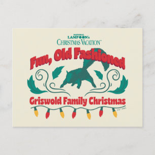 Cartão Postal De Festividades Um Divertido Natal à Antiga da Família Griswold