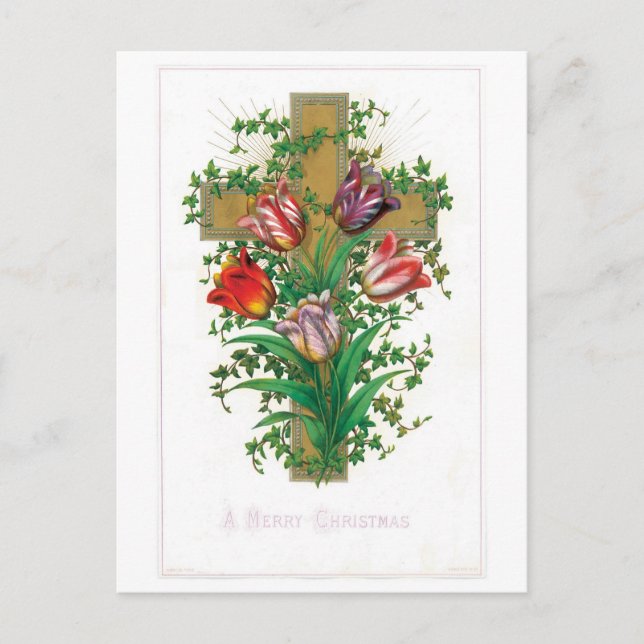 Cartão Postal De Festividades Um Feliz Natal (Frente)