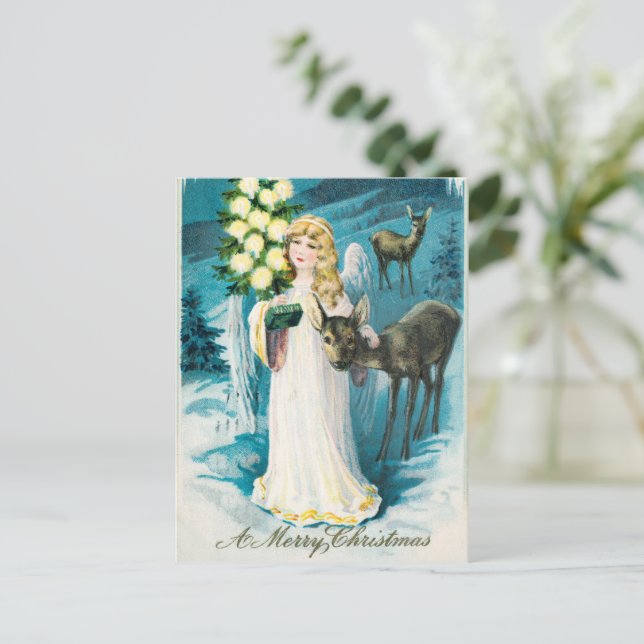 Cartão Postal De Festividades Um Feliz Natal (Em pé/Frente)