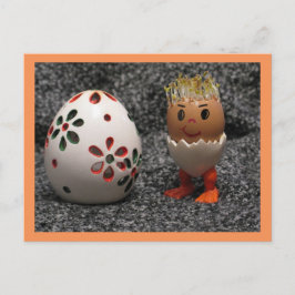 Cartão Postal De Festividades Um Gado Bonito Encontrou Um Cartão-Postal De Pásco