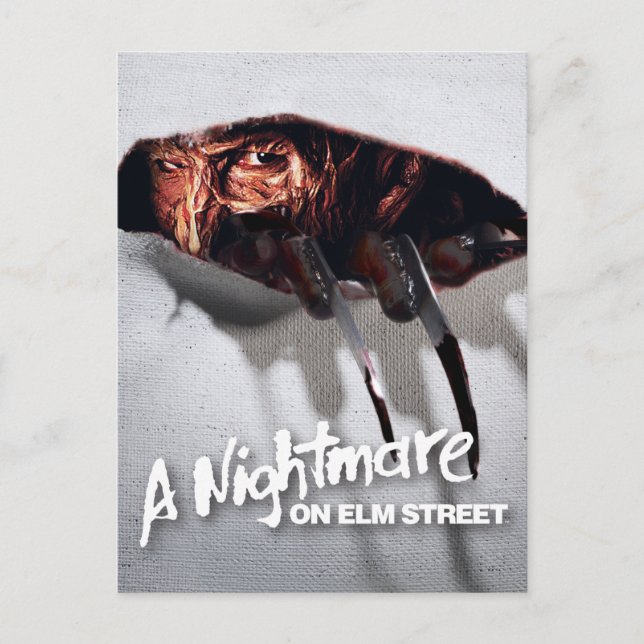 Cartão Postal De Festividades Um Pesadelo em Elm Street | Freddy Krueger Espiand (Frente)