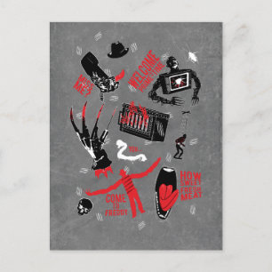 Cartão Postal De Festividades Um Pesadelo na Rua Elm   Conversa de Freddy Kruege