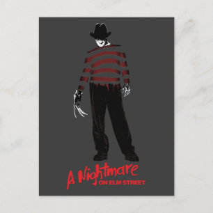 Cartão Postal De Festividades Um Pesadelo na Rua Elm   Freddy Krueger
